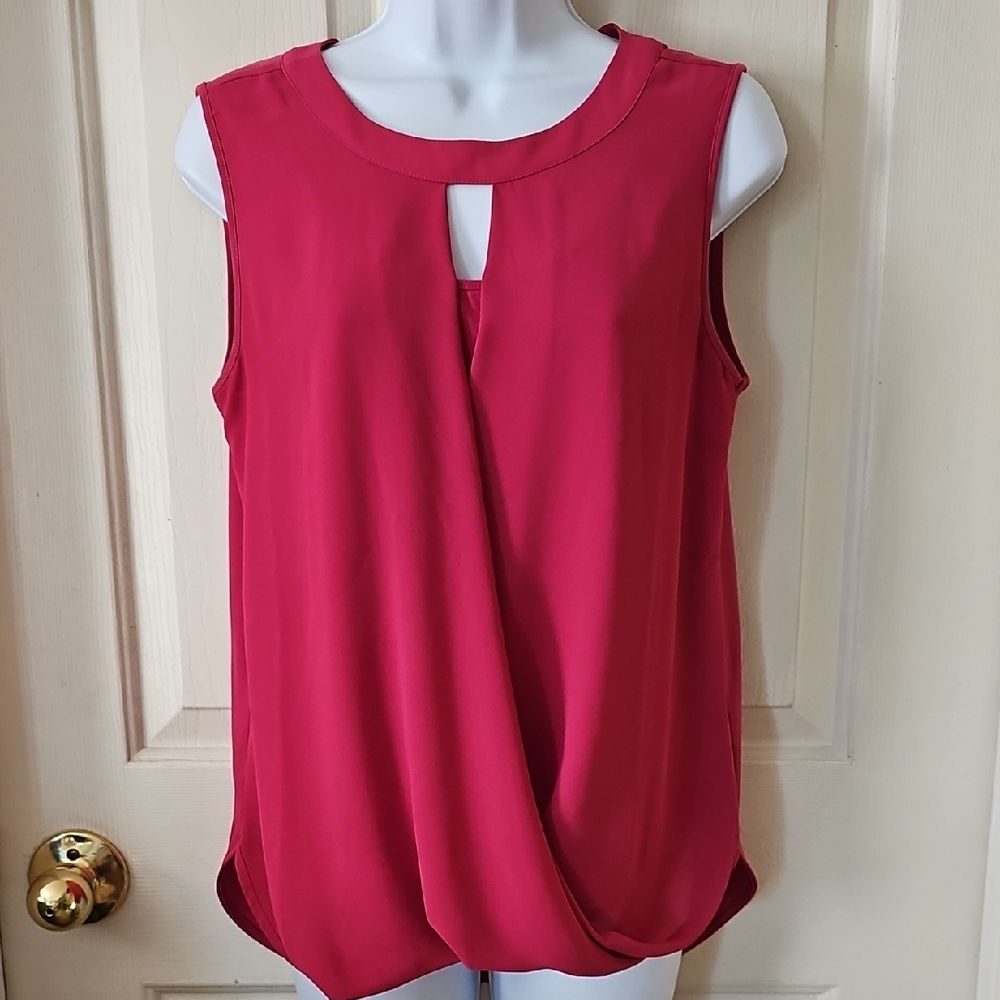 Elegant Pink Sleeveless Top